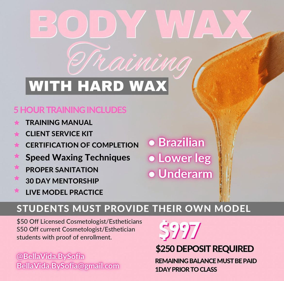 Body Wax Training